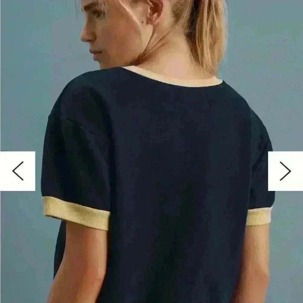 Daily Practice by Anthropologie Shrunken Vintage Tee. size L - Picture 2 of 4